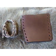 Bushcraft Leather Axe Haft Overstrike Protector or Hand Tool Collar (large) Heavy Duty Brown